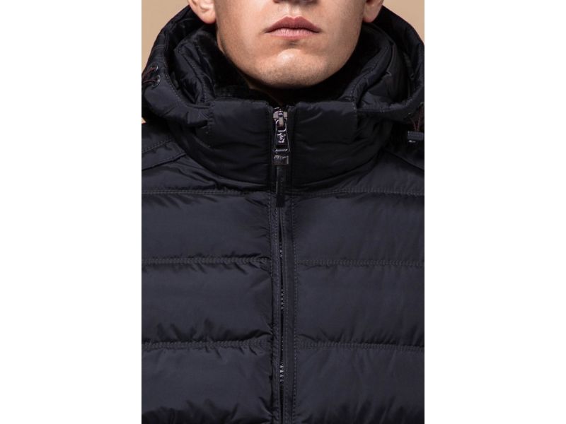 Куртка мужская черная высококачественная на зиму модель 24324, фото 6