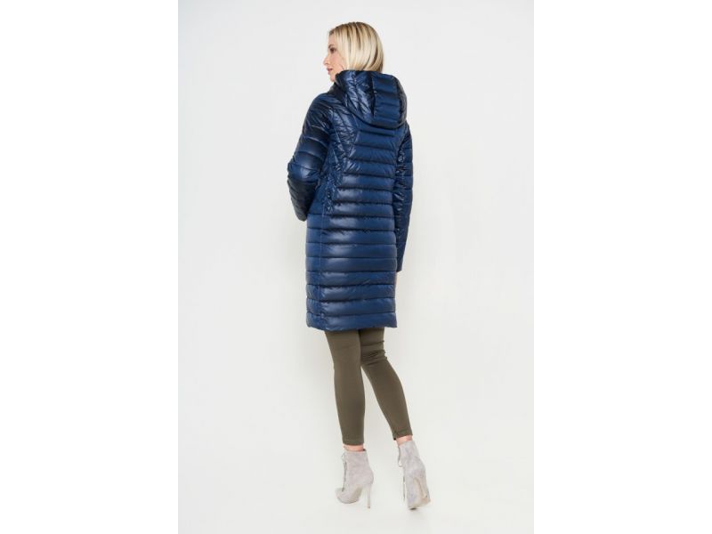 Женский осенне-весенний воздуховик цвет темная лазурь модель 28215, фото 5
