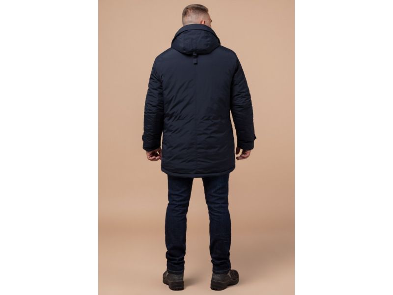 Зимняя парка синяя для мужчин модель 45950, фото 5
