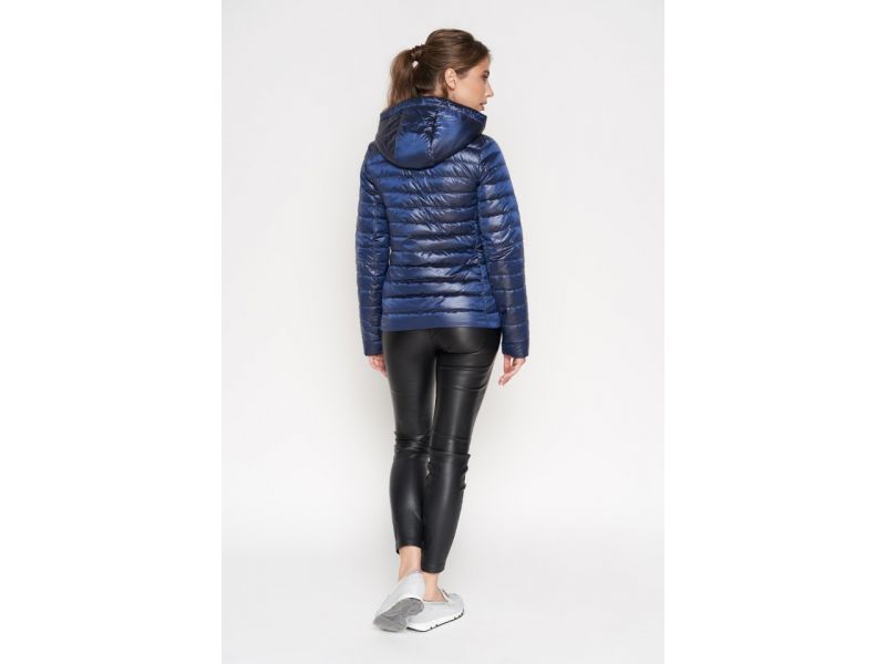 Сапфировый осенне-весенний воздуховик женский легкий модель 24992, фото 5