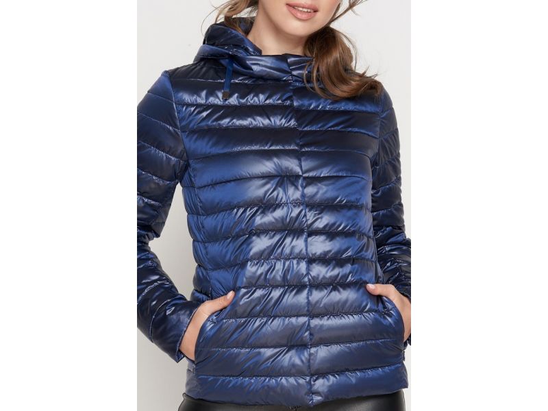 Сапфировый осенне-весенний воздуховик женский легкий модель 24992, фото 6