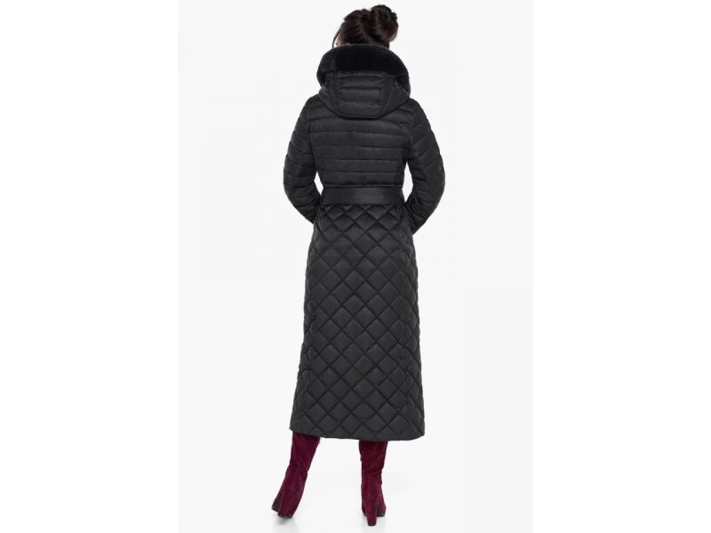Женский зимний воздуховик непромокаемый цвет черный модель 31012, фото 6