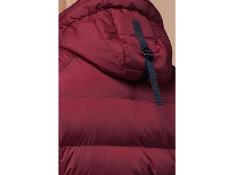 Куртка бордово-черная зимняя для мужчин модель 10168, фото 8