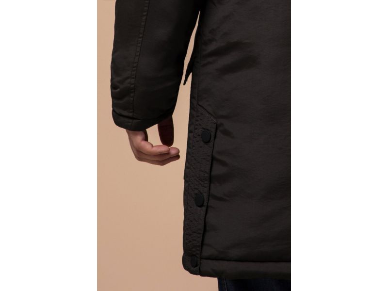 Зимняя коричневая парка мужская модель 91127, фото 8