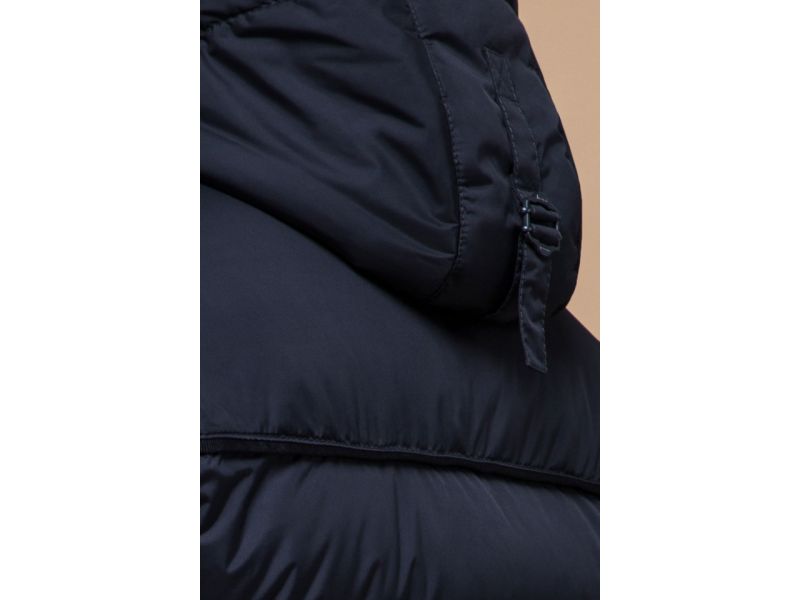 Темно-синяя зимняя куртка с капюшоном мужская модель 31610, фото 8