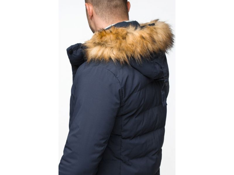 Синяя молодежная мужская куртка на зиму модель 25780, фото 10