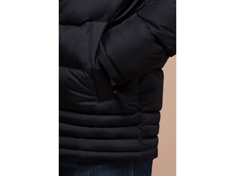 Черная оригинальная зимняя куртка для мужчин модель 31610, фото 7