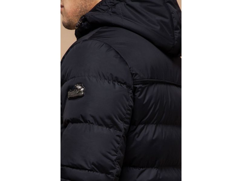 Черная оригинальная зимняя куртка для мужчин модель 31610, фото 8