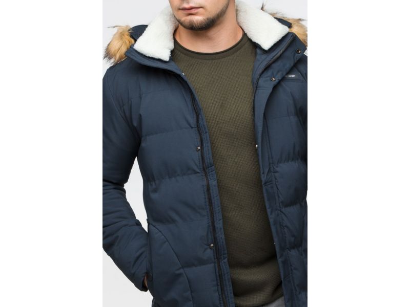 Темно-синяя молодежная куртка зимняя для мужчин модель 25780, фото 9