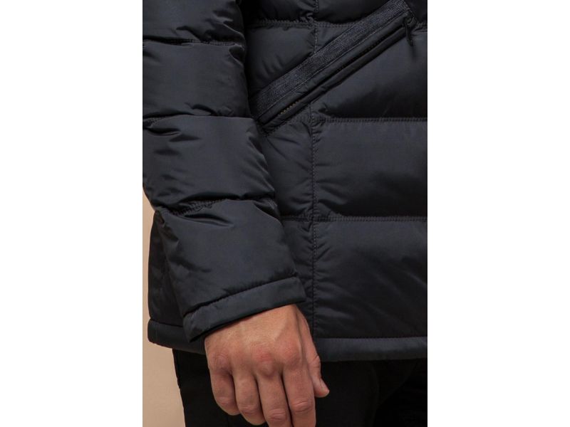 Куртка мужская цвета графита зимняя модель 11726, фото 7