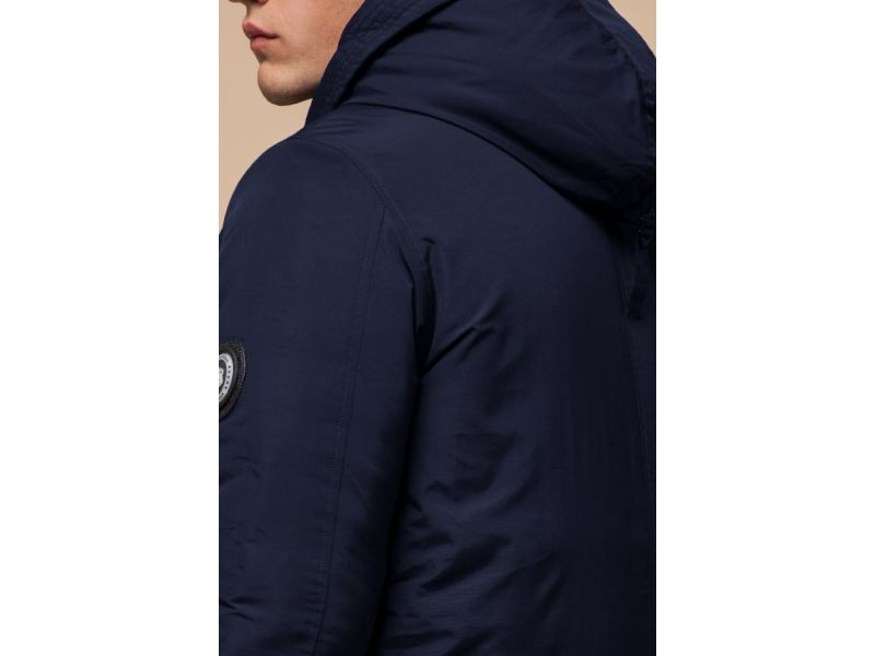 Парка синяя мужская на зиму модель 96120, фото 8