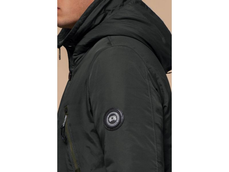 Зимняя мужская парка цвета хаки модель 96120, фото 7