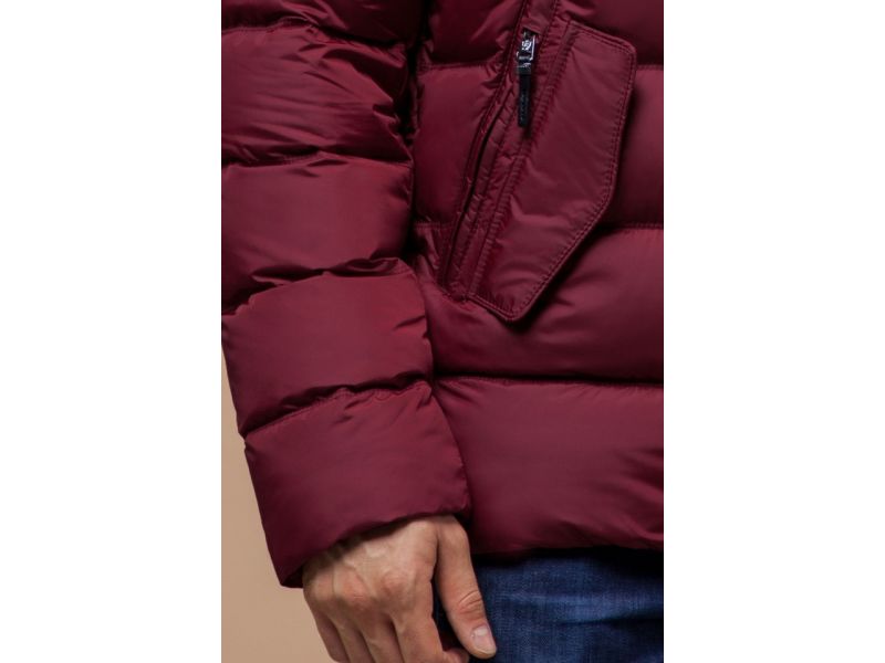 Красная яркая куртка зимняя для мужчин модель 30380, фото 7