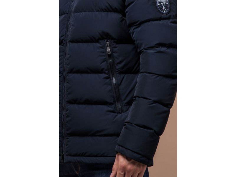 Куртка мужская зимняя темно-синяя модель 18540, фото 7