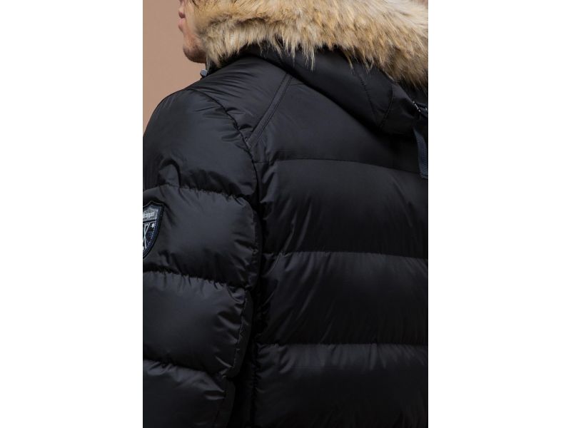 Мужская зимняя куртка черная модель 18540, фото 8