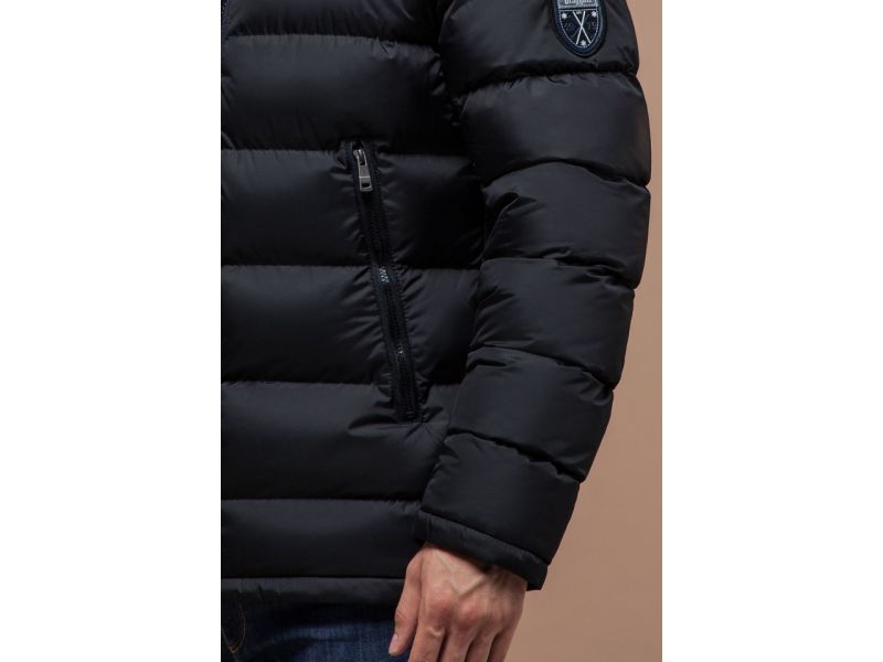 Мужская зимняя куртка черная модель 18540, фото 7