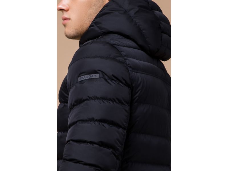 Сине-черная зимняя мужская куртка модель 15181, фото 8