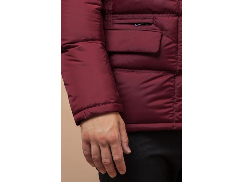 Зимняя яркая красная мужская куртка удобная модель 2609, фото 7
