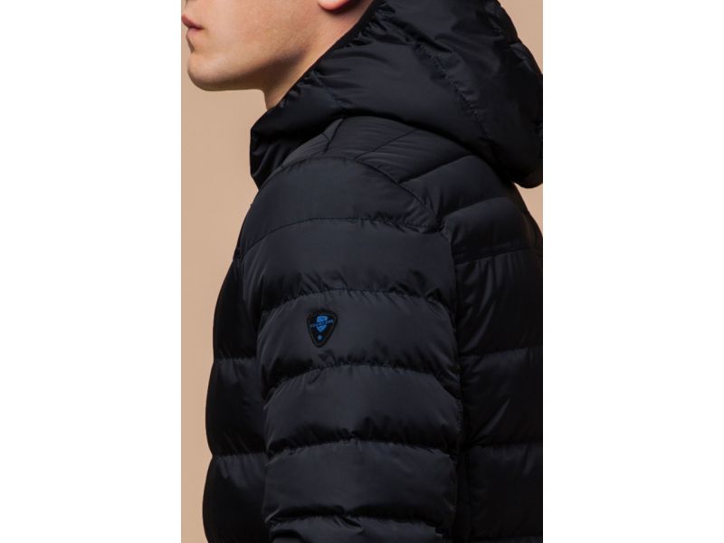 Зимняя сине-черная мужская куртка модель 25490, фото 8