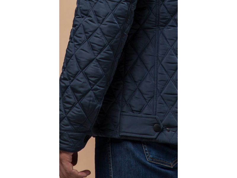 Мужская трендовая светло-синяя куртка на зиму модель 1698, фото 7