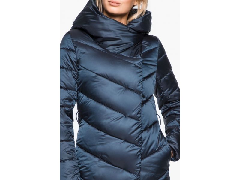 Сапфировый воздуховик женский на зиму модель 31016, фото 8