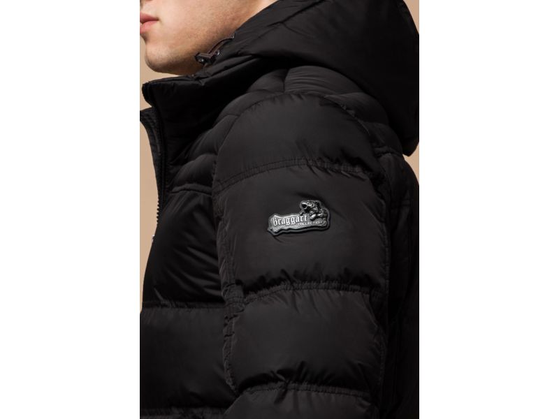 Кофейная мужская куртка на зиму модель 26055, фото 8