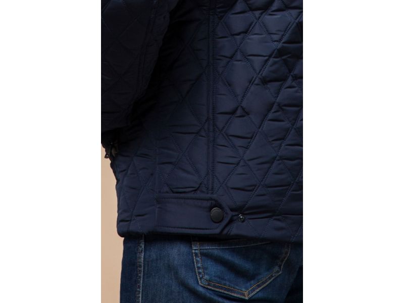 Мужская зимняя куртка с капюшоном цвет синий модель 1698, фото 8