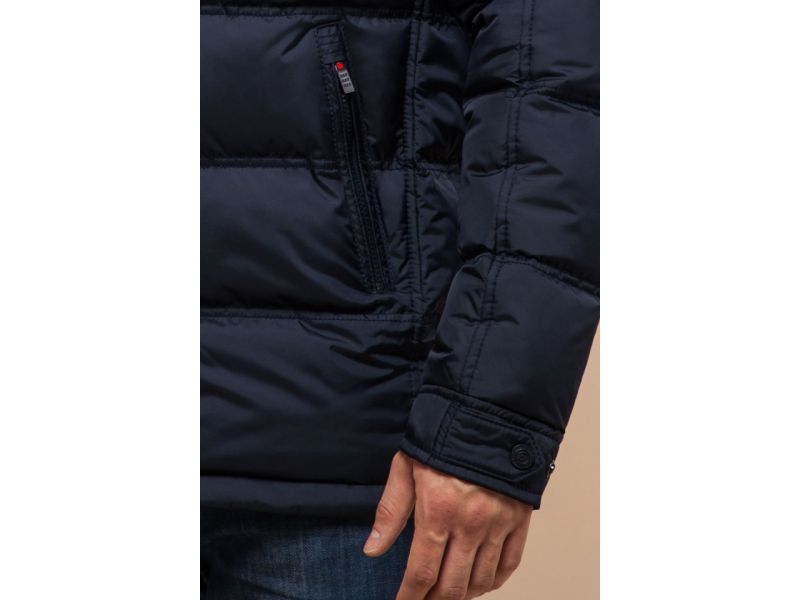 Зимняя куртка темно-синяя для мужчин модель 26055, фото 7