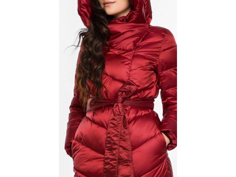 Рубиновый воздуховик зимний женский модель 31016, фото 7