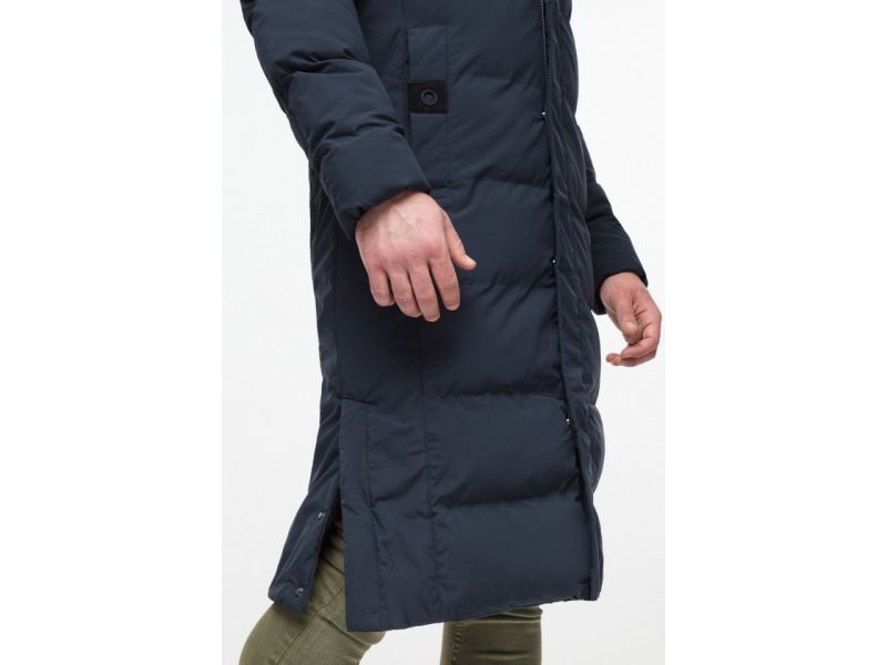 Темно-синяя куртка молодежная зимняя мужская с карманами модель 25590, фото 10