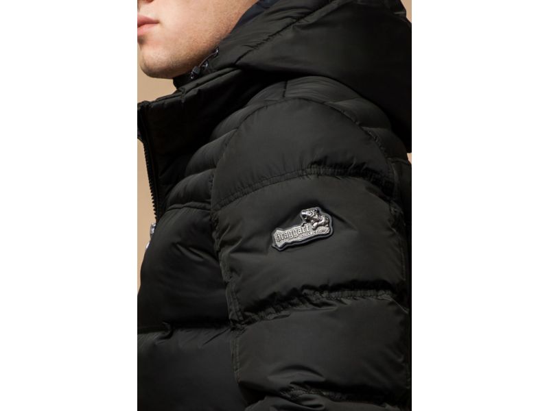 Зимняя темно-оливковая куртка мужская модель 26055, фото 8