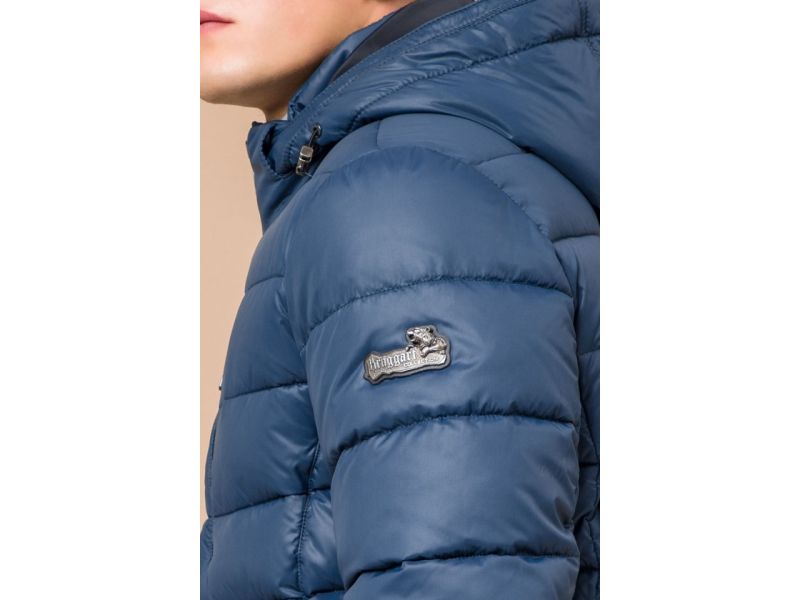 Мужская синяя куртка на зиму модель 36450, фото 8