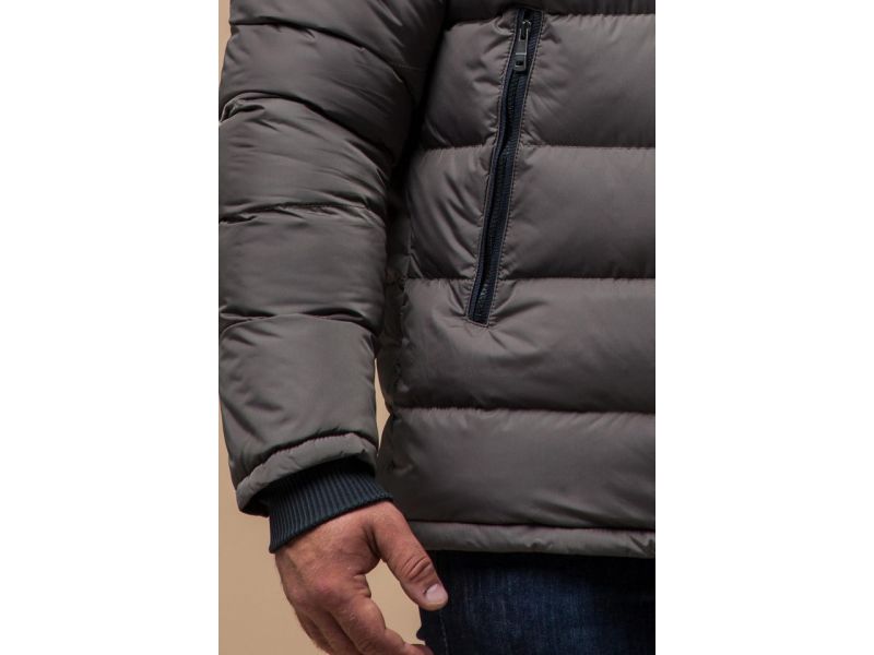 Зимняя мужская куртка удобная цвета сафари модель 32540, фото 7