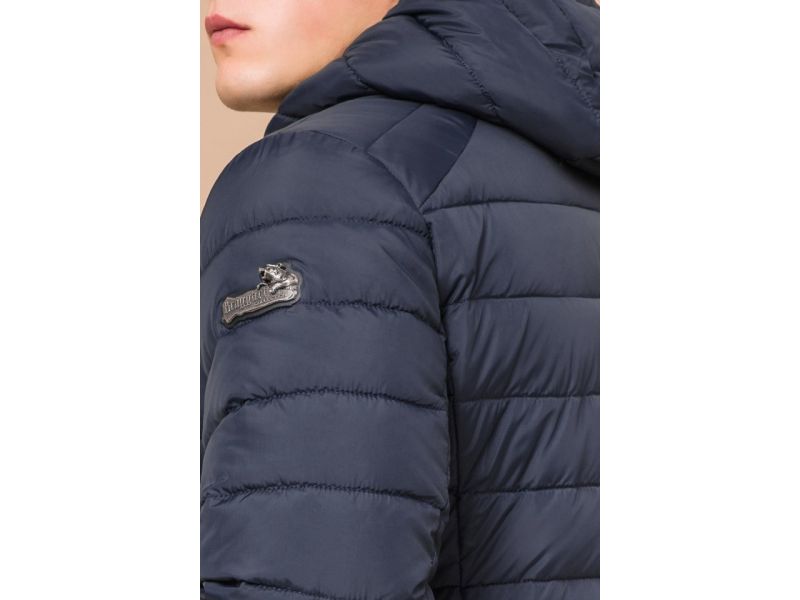 Зимняя сине-черная куртка для мужчин модель 40962, фото 8