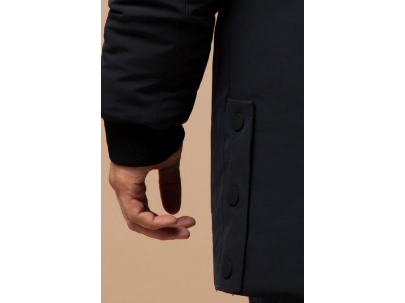 Парка зимняя черная мужская модель 9055, фото 8