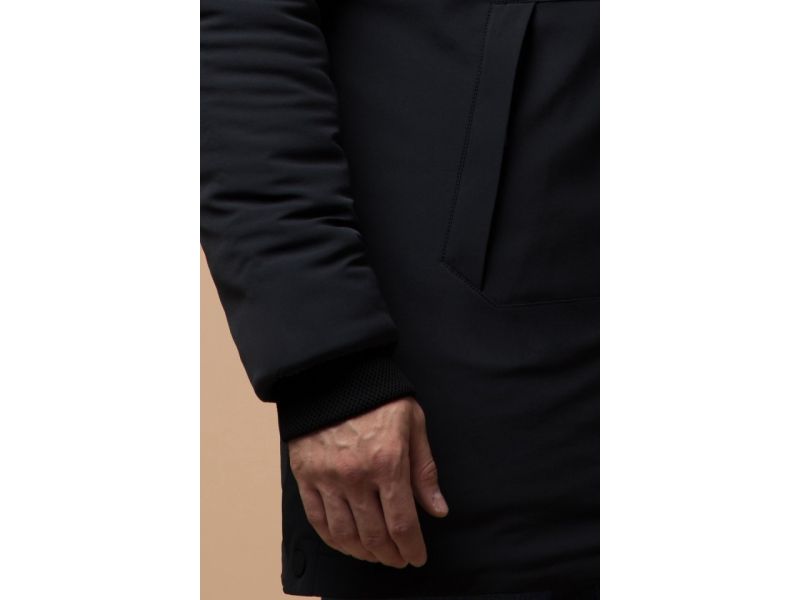 Парка зимняя черная мужская модель 9055, фото 7