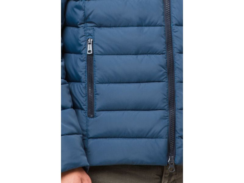 Темно-бирюзовая мужская куртка с карманами модель 40962, фото 7