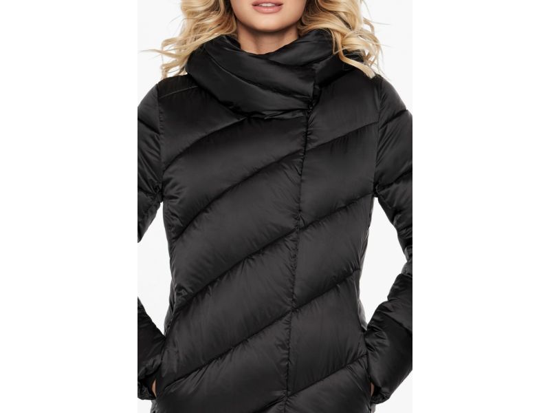 Женский черный воздуховик зимний с карманами модель 30952, фото 7