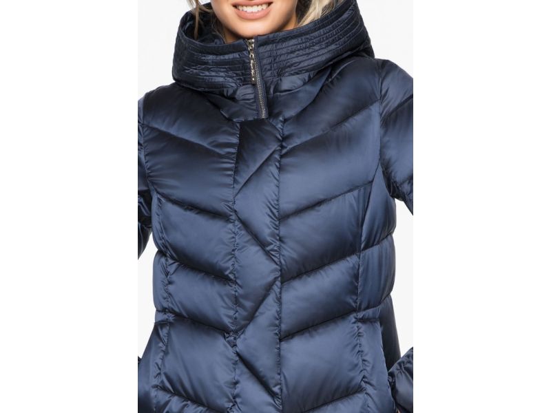 Женский зимний воздуховик цвет синий бархат модель 31024, фото 7