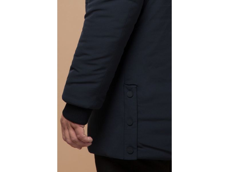 Парка графитовая мужская зимняя стандартной длины модель 9985, фото 8