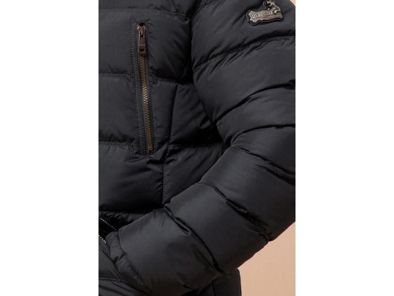 Куртка большого размера зимняя мужская цвет графит модель 12952, фото 7