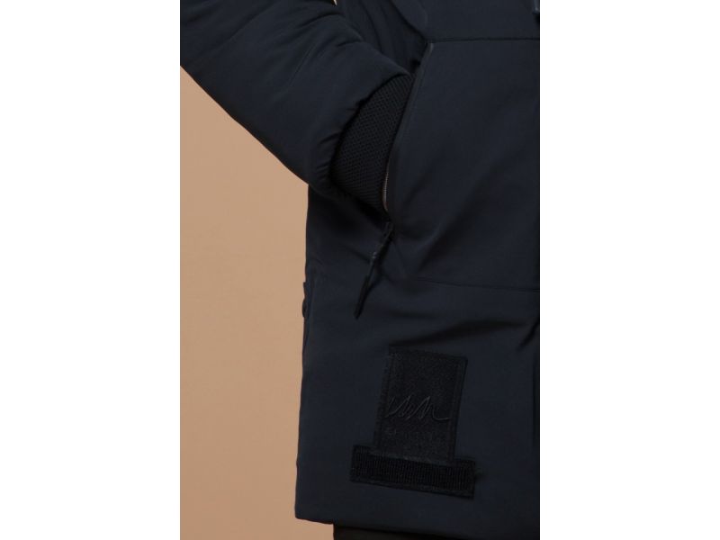 Парка графитовая мужская зимняя стандартной длины модель 9985, фото 7