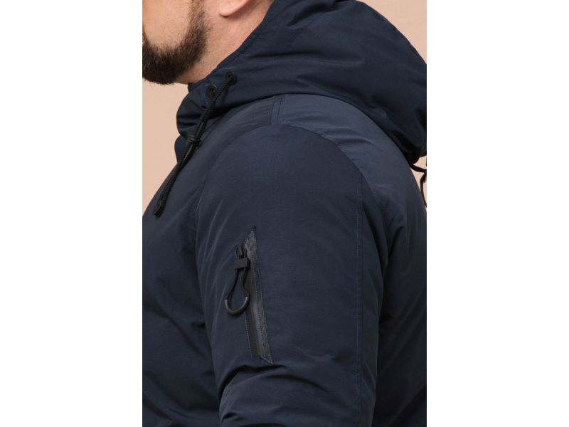 Парка синяя мужская зимняя модель 23425, фото 8