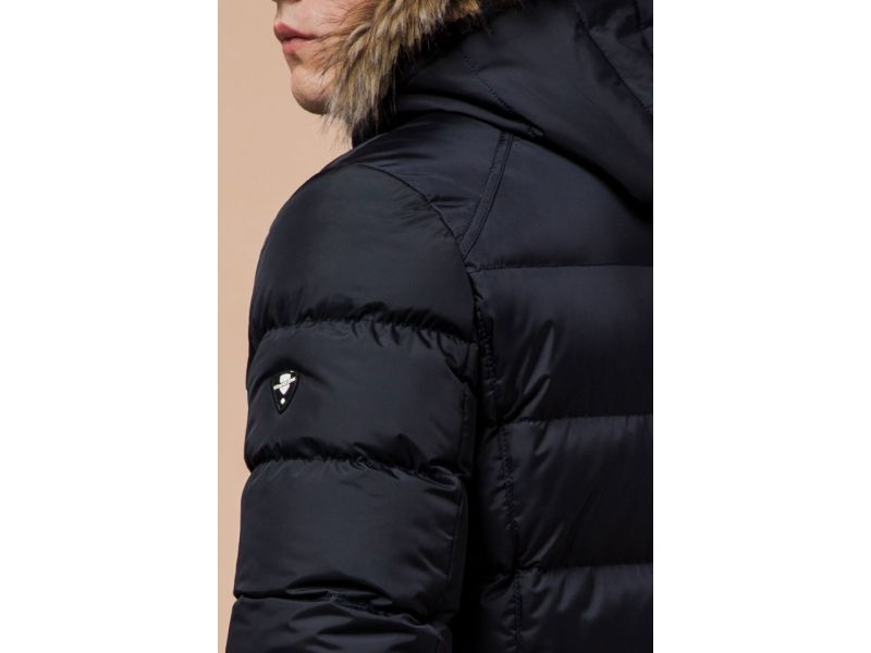 Зимняя мужская куртка цвет темно-синий-белый модель 38268, фото 8