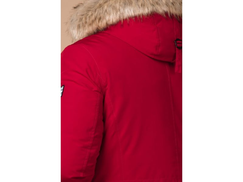 Парка красная яркая мужская на зиму модель 20758, фото 8