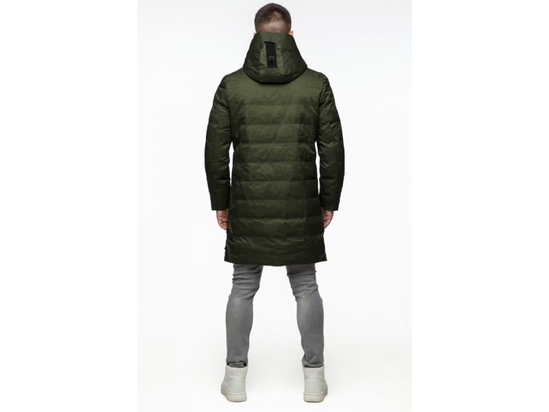 Парка мужская цвета хаки молодежная осенне-весенняя модель 25800, фото 7