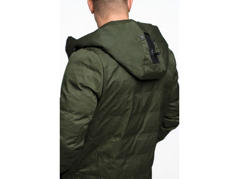 Парка мужская цвета хаки молодежная осенне-весенняя модель 25800, фото 13