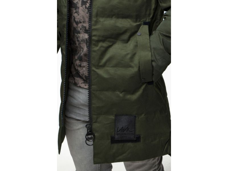 Парка мужская цвета хаки молодежная осенне-весенняя модель 25800, фото 11