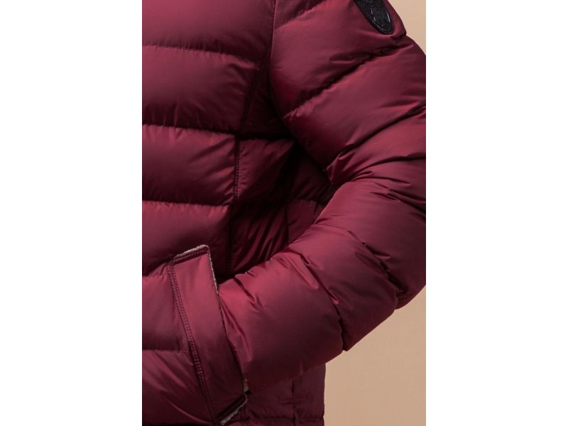 Куртка мужская зимняя оригинальная цвет бордовый модель 12149, фото 7