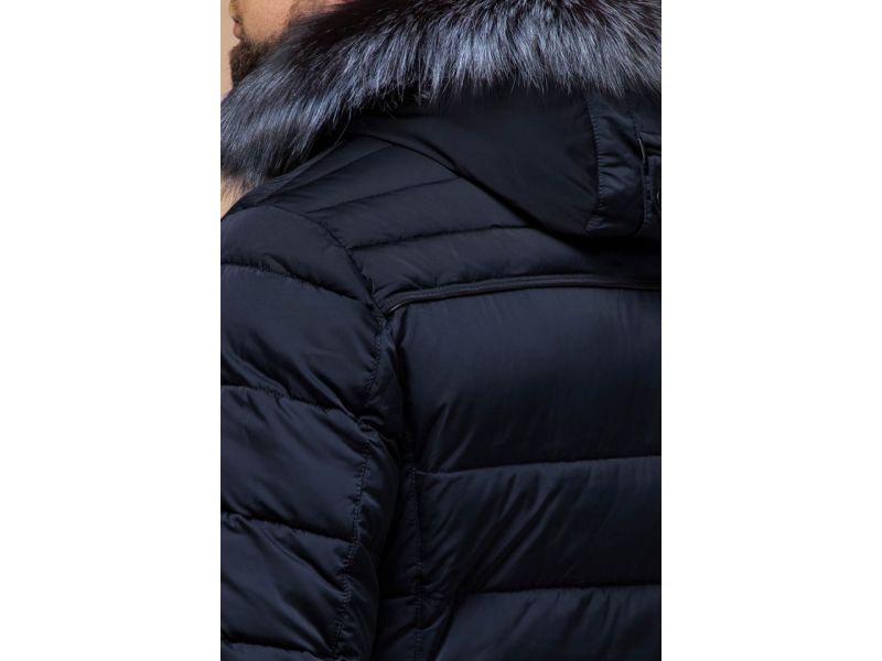 Куртка теплая для мужчин зимняя синего цвета модель 16125, фото 7